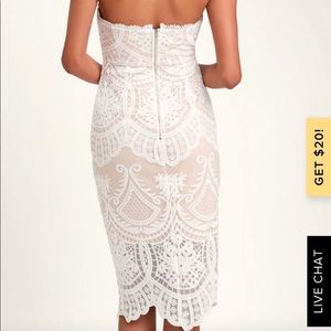 Lulus white halter dress